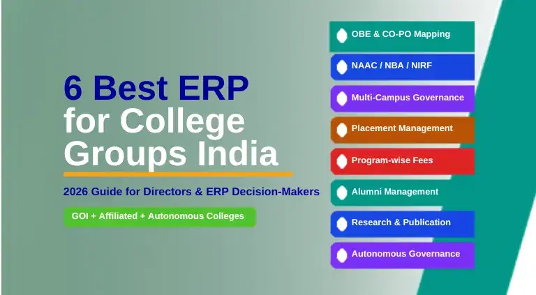 6 Best ERP for College Groups in India