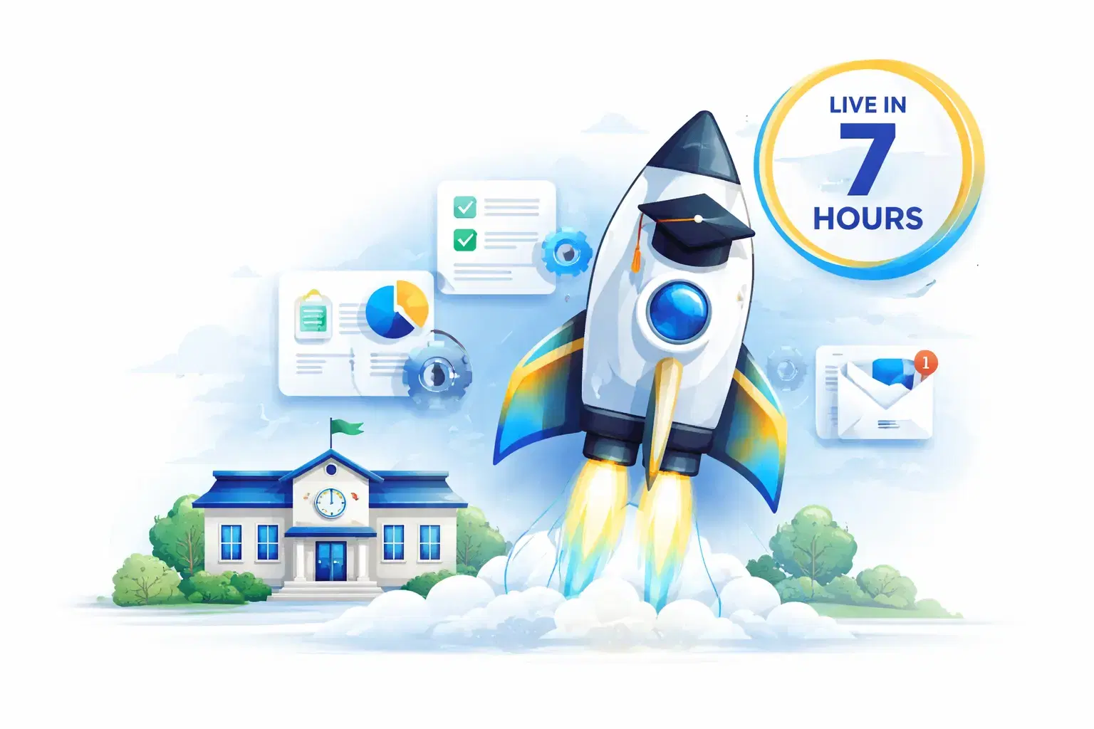 Go Live in 7 Hours - Quick edumerge Platform Setup