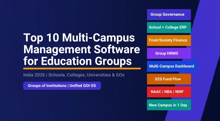 Top 10 Multi-Campus Management Software for Educational Groups in India