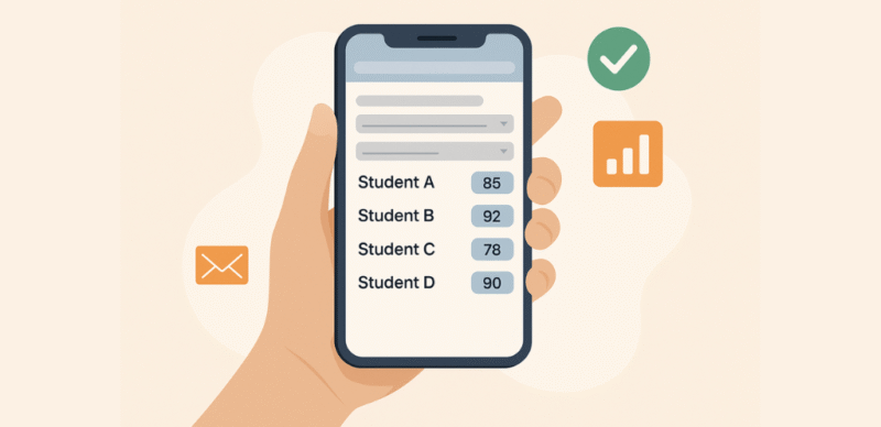 Mobile marks entry